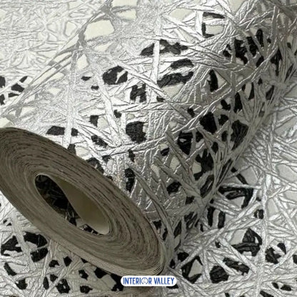 Modern Abstract Circle Wallpaper | Black & White Geometric Design