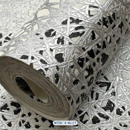 Modern Abstract Circle Wallpaper | Black & White Geometric Design